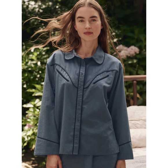 THE GREAT. Other - THE GREAT. Western Pajama Shirt Size 2 Anthropologie Pajama Top Medium